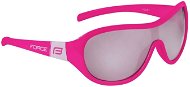 FORCE POKEY children's sunglasses, pink and white, black lenses - Cycling Glasses