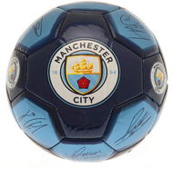 Ouky Manchester City FC, podpisy, modrý, 26 panelů, vel. 1 - Fotbalový míč