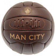 Ouky Manchester City FC, retro styl, pravá kůže, vel. 5 - Fotbalový míč