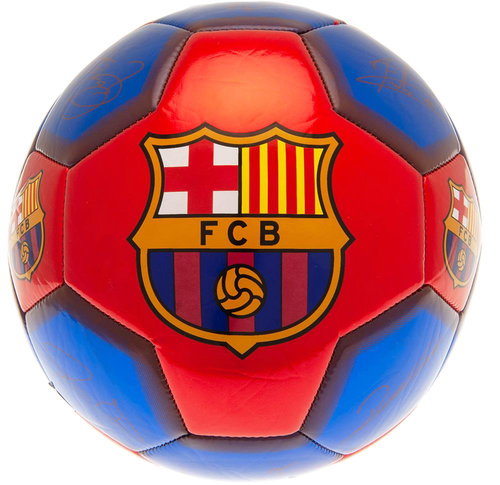 Ouky FC Barcelona, signatures, blue-red, size 5 - Football  - Main image