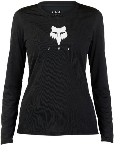 Fox W Ranger Tru Dri Ls Jersey Black vel. S - Cycling Jersey - Main image