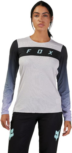 Fox W Flexair Ls Race Jersey Vintage White size. XS - Cycling Jersey - Main image