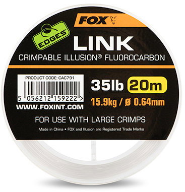 FOX Fluorocarbon Edges Link Illusion Fluorocarbon 20 m 0,64 mm 35 lb - Fluorocarbon - Main image