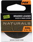 Cord FOX Naturals Braided Leader 20 m 40 lb 18,1 kg - Šňůrka