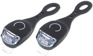 L-Brno KX5066 Silikonové světlo 2 ks černé - Bike Light