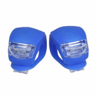 Verk 14280 Silikonové světlo 2 ks modré - Bike Light