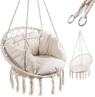 KIK KX7629 Hanging armchair with fringe and seat 80 cm - Hanging Chair