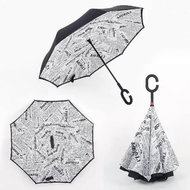KIK KX7788_2 Reversible umbrella - newspaper - Umbrella