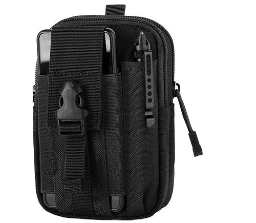 Verk 14392 Tactical belt bag, black - Travel Bag - Main image