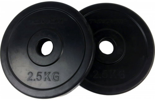 Tunturi rubberized disc 2,5 kg / 30 mm pair - Gym Weight - Main image
