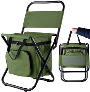 Verk 01681 Kempingová skladacia stolička s termo taškou zelená - Kempingová stolička