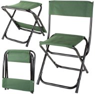 Verk 01671 Kempingová skládací židlička 2 v 1 zelená - Kempingová židle