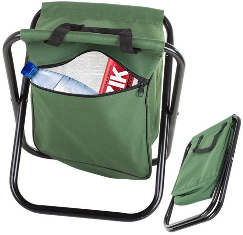 Verk 01668 Camping folding chair with bag green - Folding Stool - Main image