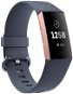 Fitbit Charge 3 Blue Grey/Rose-Gold Aluminium - Fitness náramok