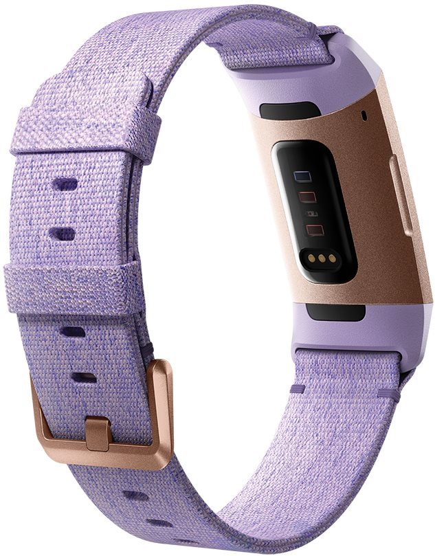 Fitbit Charge 3, Lavender Woven/Rose-Gold, Aluminium - Fitness