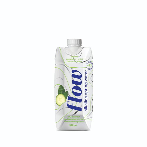 Flow Water Organic Alkaline SW 12 x 500ml Cucumber Mint - Sports Drink - Main image