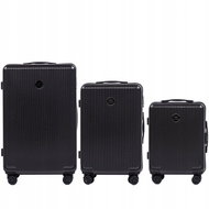 Wings PC565 Set of 3 travel cases, M/L/XL dark grey - Case Set