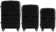 Wings PP05 Set of 3 travel cases, M/L/XL black - Case Set