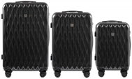 Wings PC190 Set of 3 travel cases, M/L/XL dark grey - Case Set