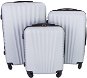 Gravitt Sada 3 Cestovních kufrů skořepinové, M/L/XL stříbrná - Case Set