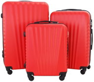 Gravitt Sada 3 Cestovních kufrů skořepinové, M/L/XL červená - Case Set