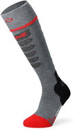 Lenz Heat Sock 5.1 Toe Cap Slim Fit - šedá/červená 45 - 47 - Heated Socks