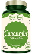 GreenFood Nutrition Curcumin + Vitamin D3, 90 Capsules - Dietary Supplement