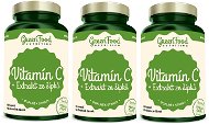 GreenFood Nutrition Vitamín C+ Extrakt ze šípků 120 kapslí, 3 ks - Vitamín C