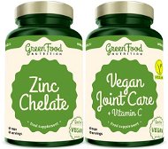 GreenFood Nutrition Vegan Joint Care + vitamin C 60cps + Zinc Chelate 60 cps. - Sada doplňků stravy