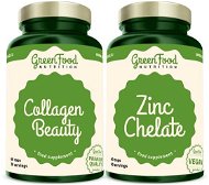 GreenFood Nutrition Collagen Beauty 60cps + Zinc Chelate 60 cps. - Food Supplement Set