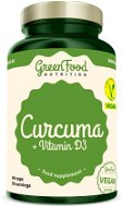 GreenFood Nutrition Curcuma + Vitamin D3 90 kapslí - Dietary Supplement
