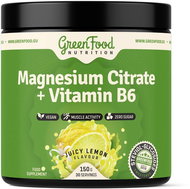 GreenFood Nutrition Magnesium Citrate + Vitamin B6 150 g, juicy lemon - Magnesium