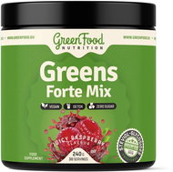 GreenFood Nutrition Greens Forte Mix 240 g, juicy raspberry - Antioxidant