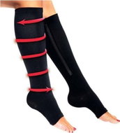 Effly Compression Stockings Zip Sox L/XL - black - knee socks