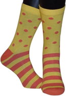 Happy Socks Stripe, polka dot size 41-46 yellow - Socks