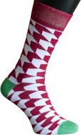 Happy Happy socks Kara size 41- 46 red and white - Socks