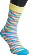 Happy Socks Stripes size 36 - 40 blue and pink - Socks