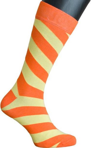 Happy Socks Stripe size 41 - 46 orange-yellow - Socks - Main image