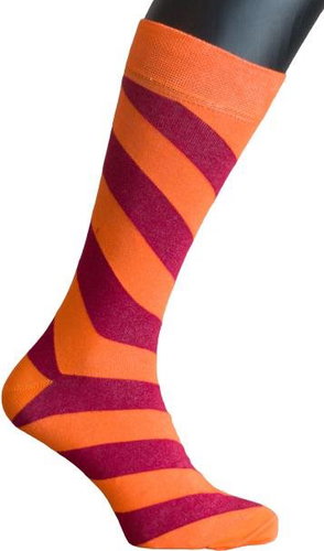 Happy Socks Stripe size 41 - 46 orange-red - Socks - Main image