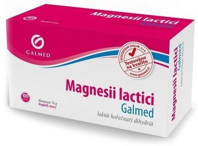 Galmed Magnesii lactici Galmed tbl 100 × 0,5 g - Magnesium - Main image
