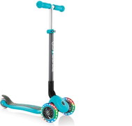 Globber Primo Foldable Lights Navy Teal - Scooter