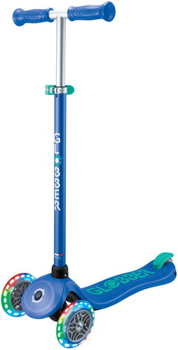 Globber Primo Plus Lights V2 Navy Blue Lighted Wheels - Children's Scooter - Main image