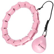HMS HHW11 Plus size ružová masážna hula hoop obruč so závažím - Hula Hoop