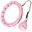 Pink massage hula hoop with weights