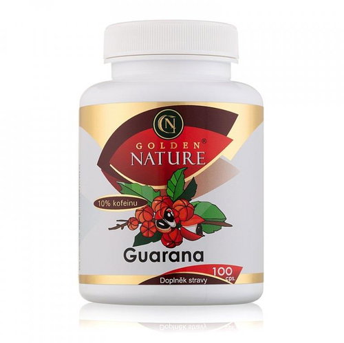Golden Nature Guarana 10% caffeine 100 cps. - Stimulant - Main image