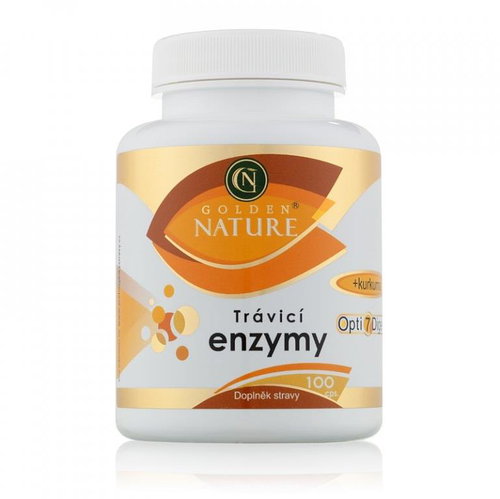 Golden Nature Digestive Enzymes Opti7Digest+Kurcuma 100 cps. - Digestive Enzymes - Main image