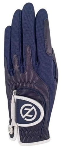 Zero Friction ladies golf glove, cabretta left Navy, ONE SIZE - Golf Glove - Main image