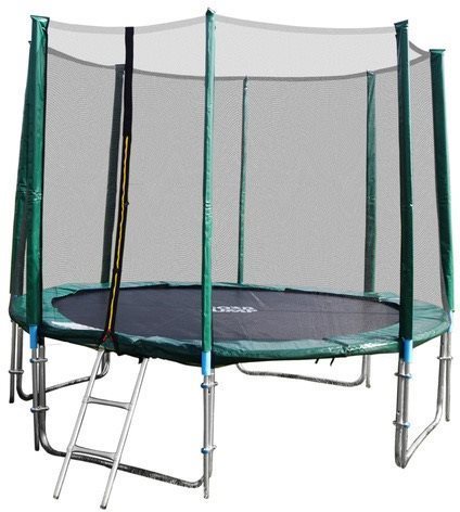 GoodJump 4UPVC green trampoline 305 cm with protective net + ladder - Trampoline - Main image