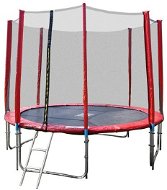 Trampoline GoodJump 4UPVC red trampoline 366 cm with safety net + ladder - Trampolína