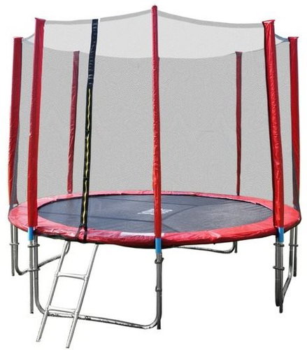 GoodJump 4UPVC red trampoline 366 cm with safety net + ladder - Trampoline - Main image
